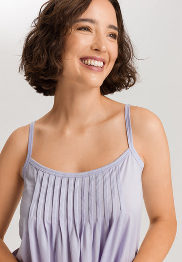 Juliet Spaghetti Strap Pleated Pajama Set | Purple Heather 77705-2474